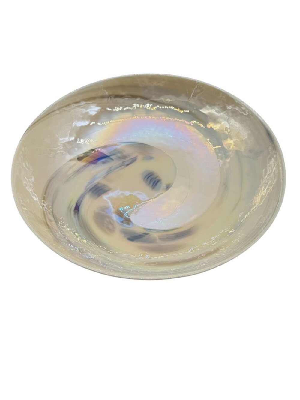 Yalos Murano Cartoccio Fossile Bowl No Flaws Italy Made 16.25"L x 3.5"H - Picture 3 of 6